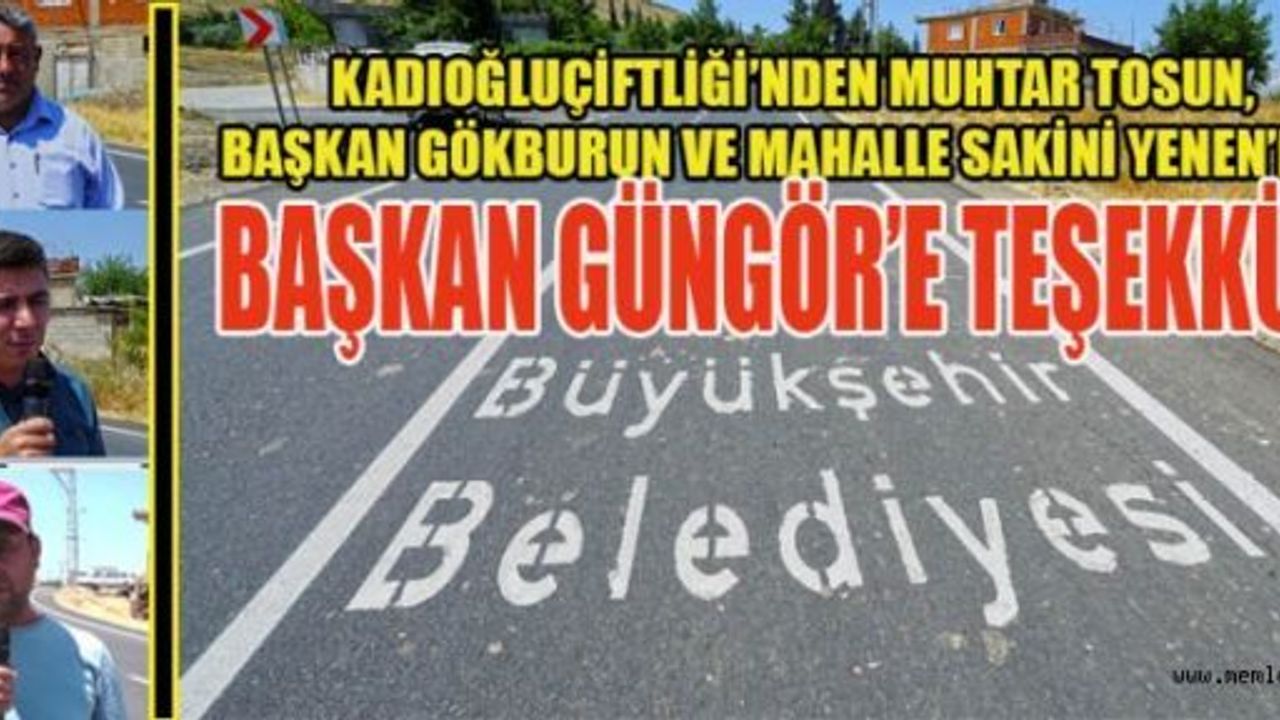 4 KM.LİK KADIOĞLU ÇİFTLİĞİ MAHALLE YOLU YENİLENDİ
