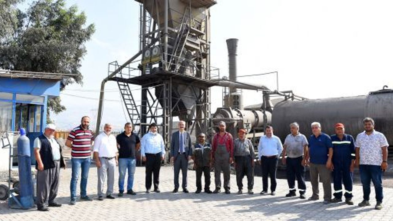 BAŞKAN OKAY FEN İŞLERİ ŞANTİYESİNİ ZİYARET ETTİ