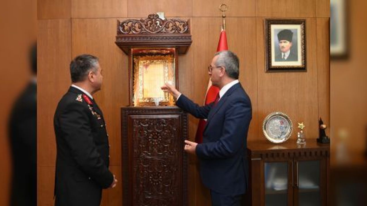 BAŞKAN GÜNGÖR JANDARMA BÖLGE KOMUTANINI AĞIRLADI