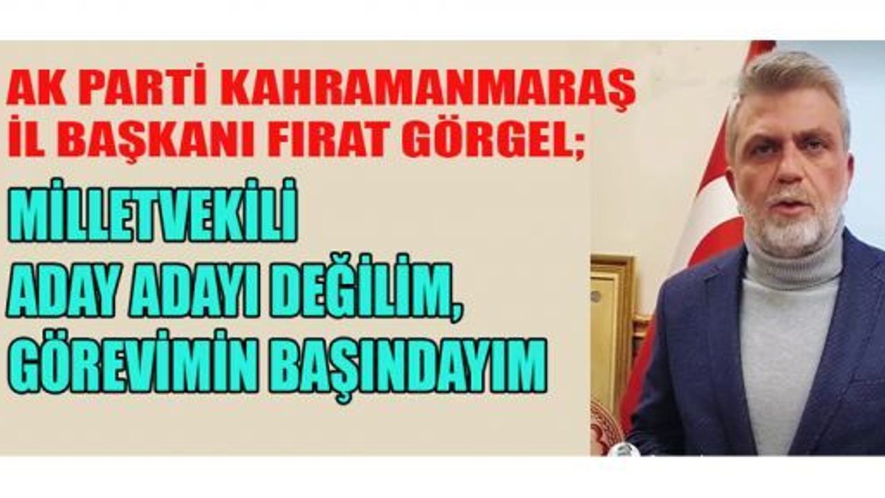 BAŞKAN GÖRGEL, KENTİN BİRİNCİ ÖNCELİĞİ DEPREM