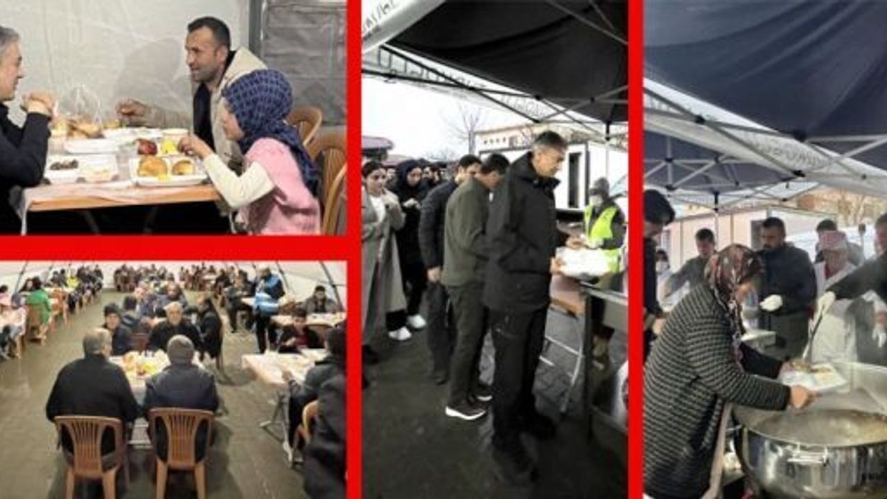 TÜRKOĞLU KOORDİNATÖR VALİSİ AKKOYUN İFTARDA MİSAFİR SOFRASINDA