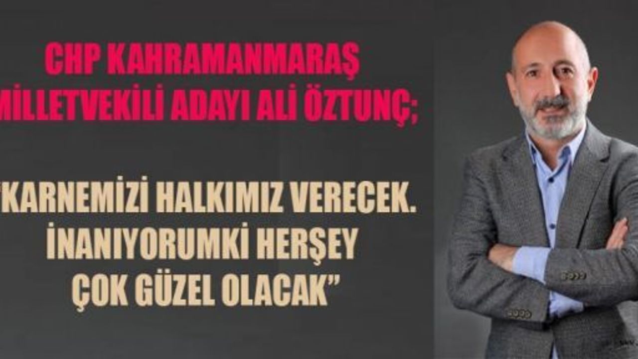 ÖZTUNÇ, ‘SÖZ VERİYORUM DURMADAN ÇALIŞMAYA DEVAM!