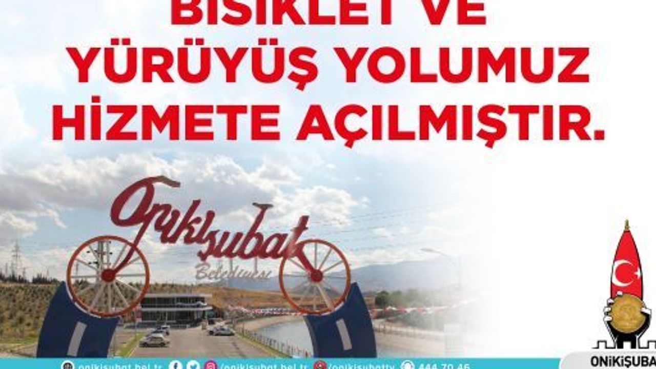 BİSİKLET VE YÜRÜYÜŞ YOLU YENİDEN FAALİYETE BAŞLIYOR