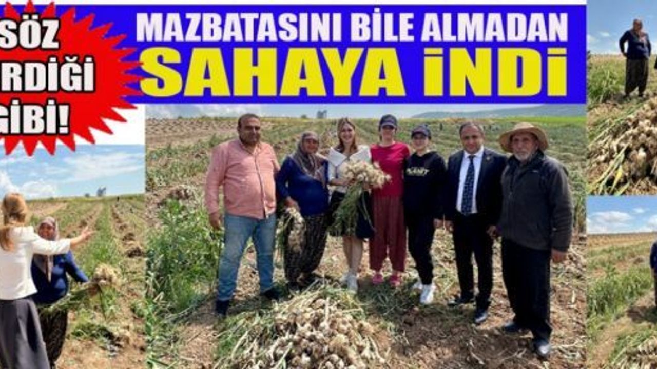 SÖZ VERDİĞİ GİBİ! MAZBATASINI BİLE ALMADAN SAHAYA İNDİ