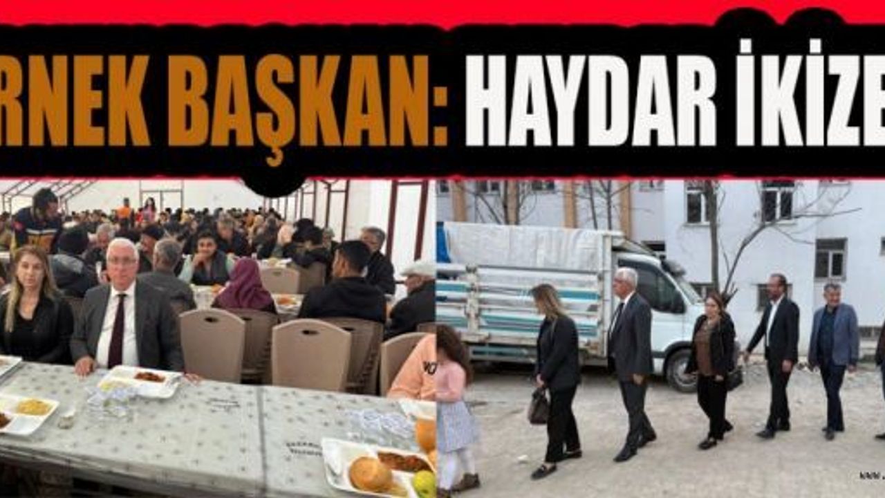 KUYRUĞA GİRDİ, VATANDAŞI İLE İFTAR YAPTI