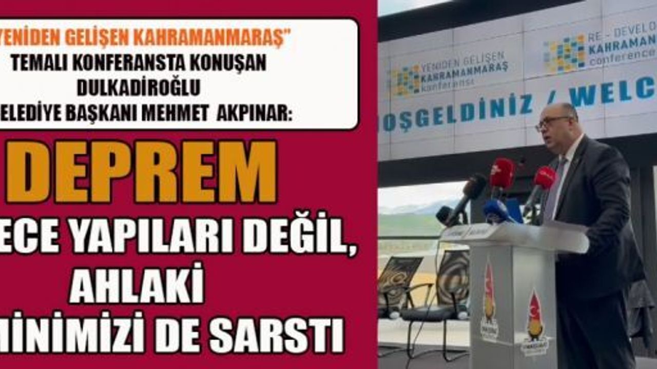 BAŞKAN AKPINAR: “ŞEHRİ ORTAK AKIL VE VİCDANLA AYAĞA KALDIRACAĞIZ”