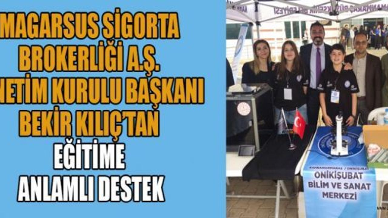 TEKNOLOJİ TUTKUNU ÖĞRENCİLERE BEKİR KILIÇ’TAN DESTEK