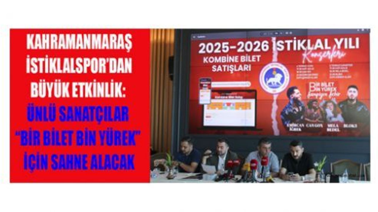 ÜNLÜ SANATÇILAR “BİR BİLET BİN YÜREK” İÇİN SAHNE ALACAK