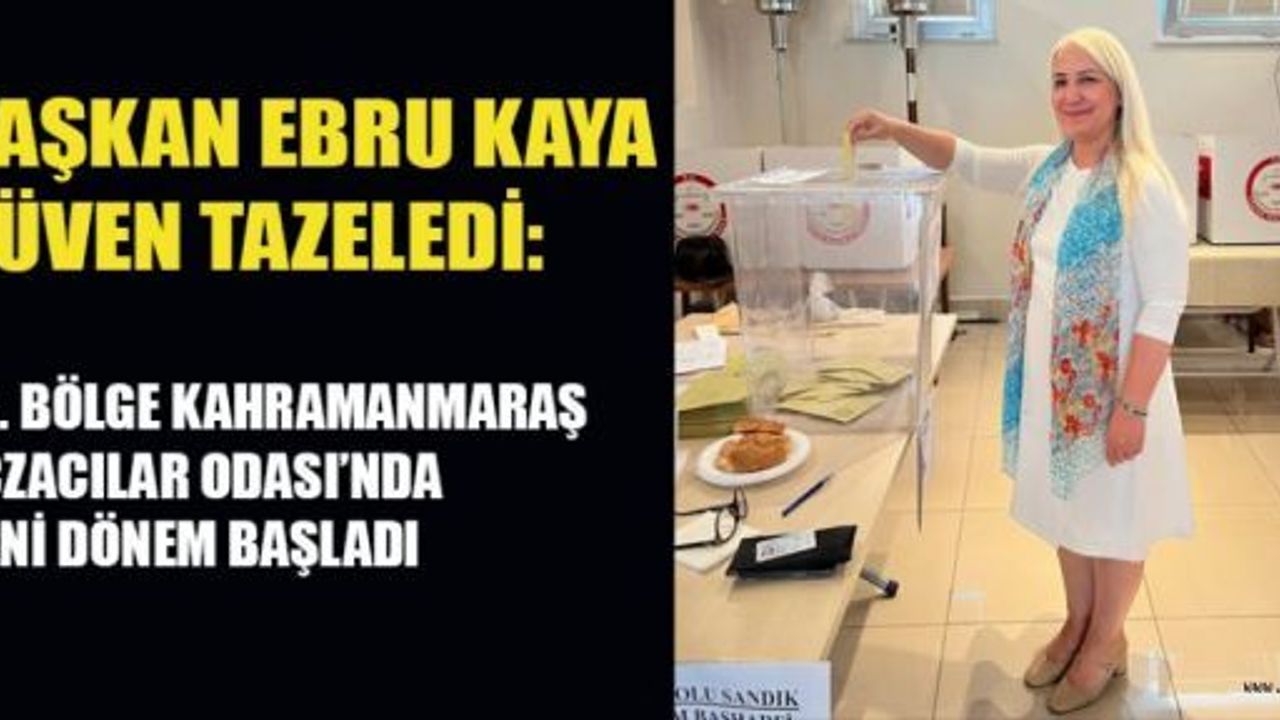 ECZACI ODASI BAŞKANI KAYA İLE BİR DÖNEM DAHA