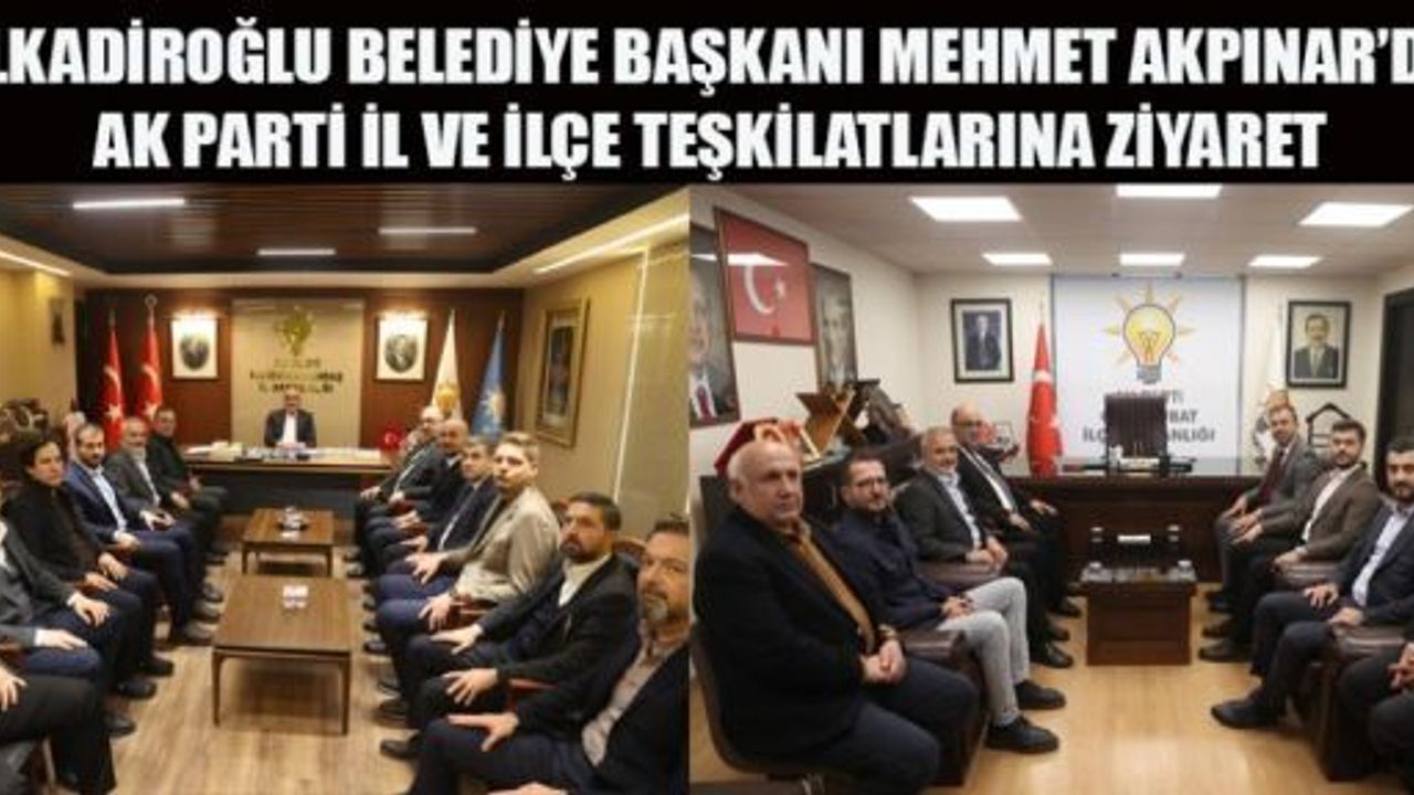 BAŞKAN AKPINAR: ŞEHRİMİZİN GELECEĞİ ADINA İŞBİRLİĞİ VE İSTİŞARE ÖNEMLİ