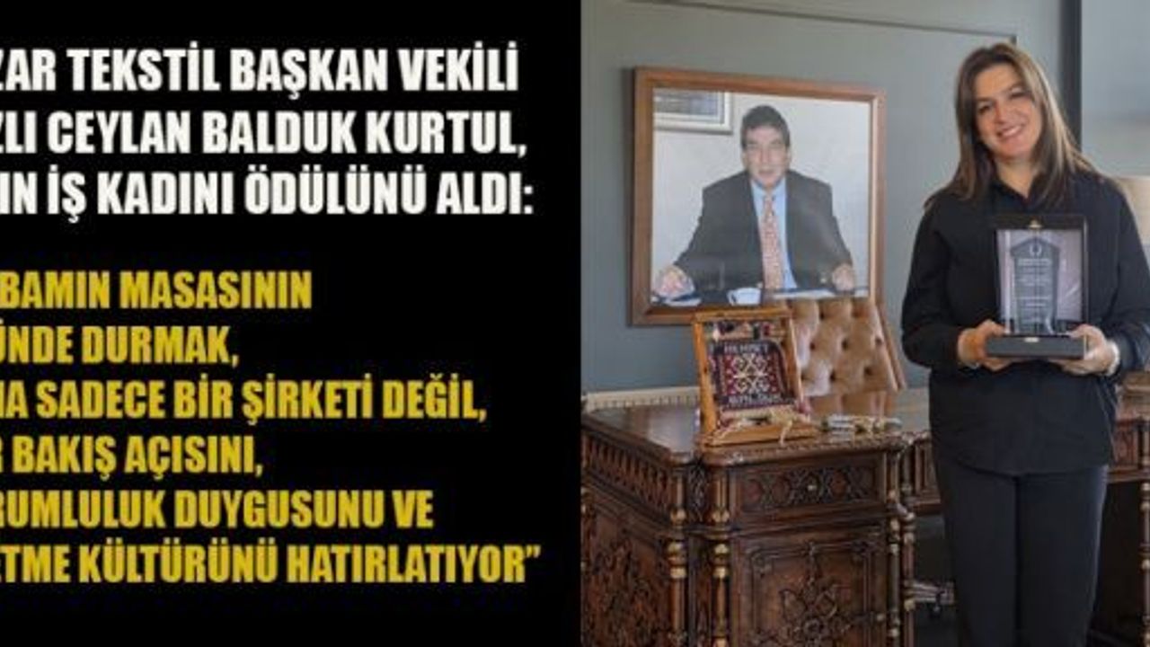 NAZLI KURTUL; “BAŞARI, BİRLİKTE ÇALIŞARAK ELDE EDİLİR”