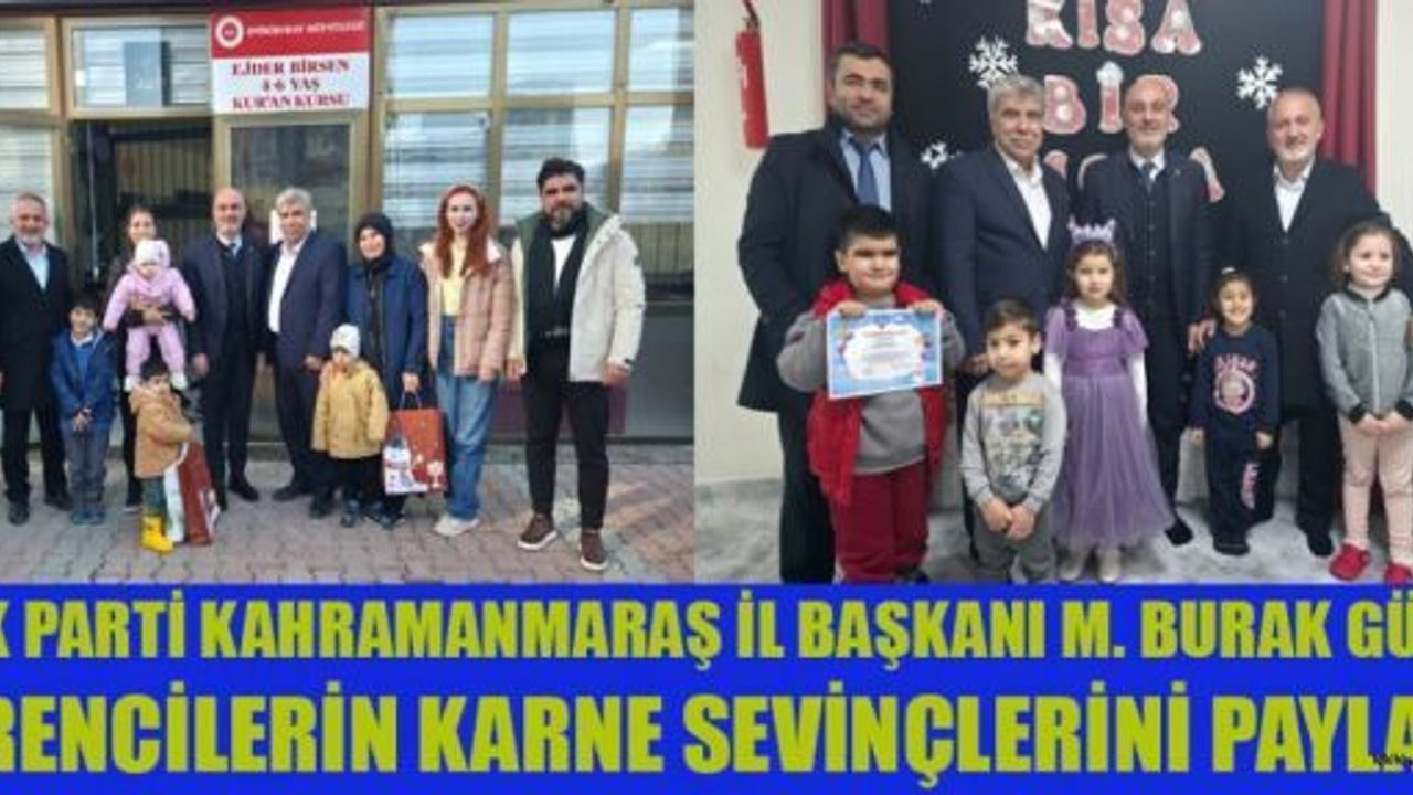 ÖĞRENCİLERİN KARNE HEYECANINA ORTAK OLDU