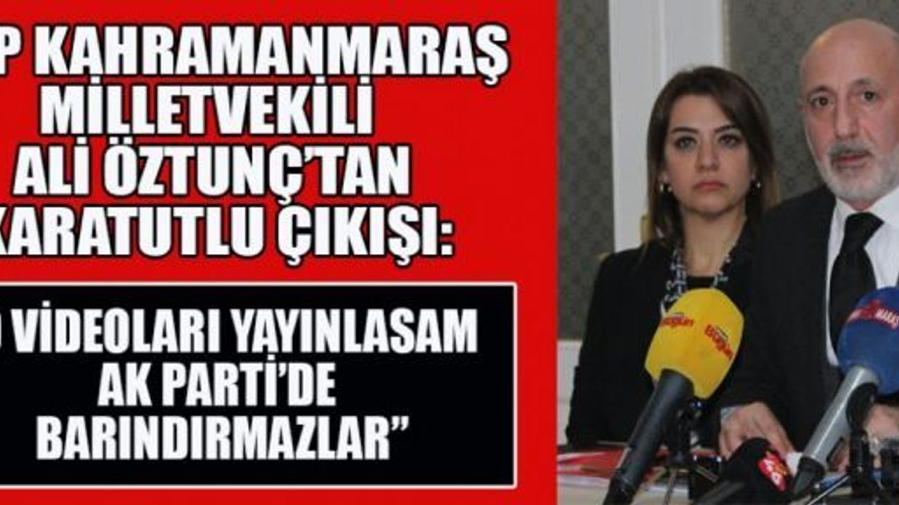 ÖZTUNÇ: MARAŞ’IN SORUNLARI TRANSFERLE ÇÖZÜLMEZ