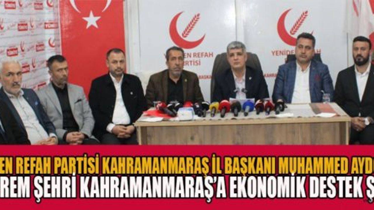 YRP İL BAŞKANI AYDOĞAR, “GEÇİM SIKINTISI OLMALI”