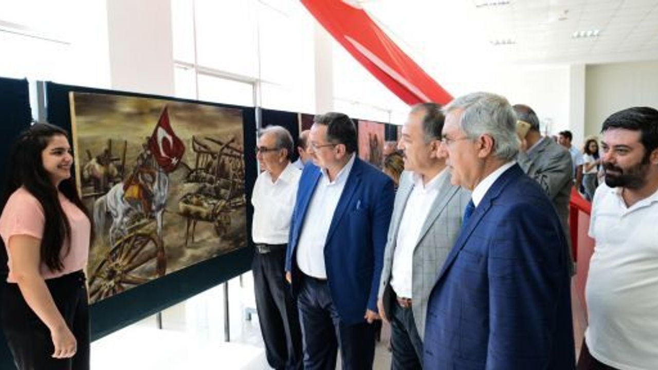 KSÜ’de ‘1071 Malazgirt’ten 15 Temmuz’a Milli Diriliş Destanı Resim Sergisi’ Açıldı