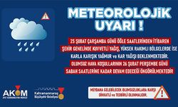 ŞEHİR GENELİNDE KUVVETLİ YAĞIŞ UYARI!