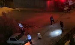 ARACI ALEV ALDI, SÜRÜCÜ KURTARILDI