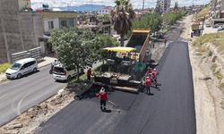 DOĞUKENT YOLUNDA ASFALT MESAİSİ SÜRÜYOR