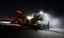 BÜYÜKŞEHİR’DEN ELMALAR YOLUNDA ASFALT MESAİSİ