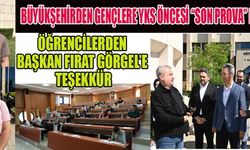 BAŞKAN GÖRGEL, GENÇLERİN HEYECANINA ORTAK OLDU