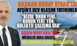 BAŞKAN KIRAÇ: "BİZDE KOLEKTİF ÇALIŞMA VAR"