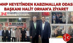 MHP HEYETİ İLE BAŞKAN HALİT ORHAN, HAL ESNAFIYLA BİR ARADA