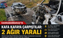 İKİ OTOMOBİL ÇARPIŞTI: 2 AĞIR YARALI