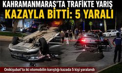TRAFİKTE YARIŞ İDDİASI KAZAYLA SONUÇLANDI