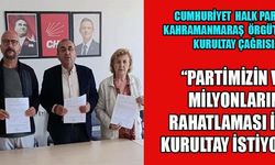 “KURULTAY TALEBİMİZ AÇIK VE NETTİR”