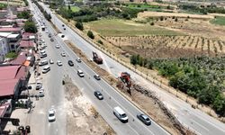KILAVUZLU MEVKİİNDE GEÇİCİ TRAFİK DÜZENLEMESİNE GİDİLDİ