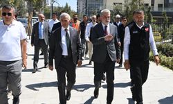 VALİ ÜNLÜER VE BAŞKAN GÖRGEL, TRABZON CAD. İLE DEMİRCİLER ÇARŞISI’NDA