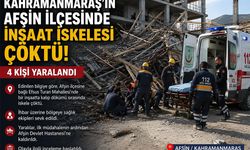 İNŞAAT İSKELESİ ÇÖKTÜ: 4 İŞÇİ YARALANDI