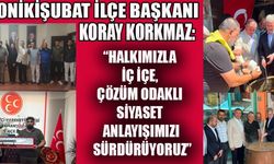 BAŞKAN KORKMAZ: SAHADA OLACAK, GÖNÜLLERE DOKUNACAĞIZ!