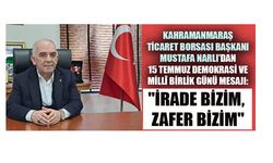 BAŞKAN NARLI: "İRADE BİZİM, ZAFER BİZİM"