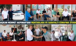BAŞKAN AKPINAR; SORUNLARI YERİNDE DİNLEMEYE DEVAM
