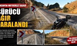 UYARI LEVHASINA ÇARPTI, AĞIR YARALI