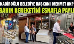 BAŞKAN AKPINAR: SABAHIN BEREKETİYLE ESNAFIMIZLA BİR ARADAYIZ