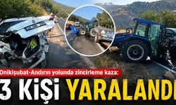 TRAKTÖR İLE OTOMOBİL ÇARPIŞTI, 3 YARALI