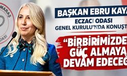 BAŞKAN EBRU KAYA: MESLEĞİMİZİN ONURUNU KORUMAYA DEVAM EDECEĞİZ