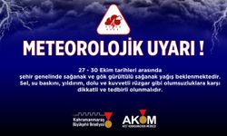 SAĞANAK YAĞIŞ UYARISI!