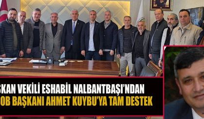 NALBANTBAŞI: BAŞKAN AHMET KUYBU ESNAF İÇİN ÖNEMLİ