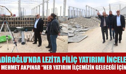 BAŞKAN AKPINAR: HER YATIRIM BİZİM İÇİN ÇOK KIYMETLİ