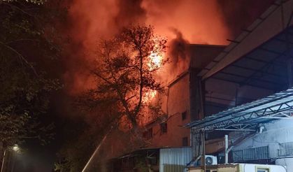 AHŞAP ATÖLYESİNDE YANGIN