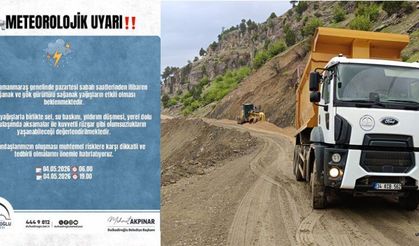 DULKADİROĞLU’NDA ŞİDDETLİ YAĞIŞ VE SEL UYARISI