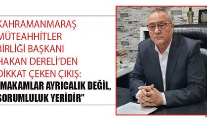 HAKAN DERELİ’NİN VERDİĞİ MESAJ