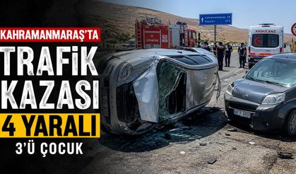 TRAFİK KAZASI: 4 YARALI