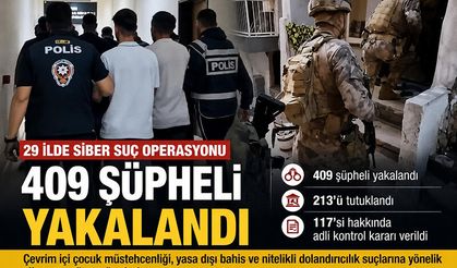 29 İLDE SİBER SUÇ OPERASYONU