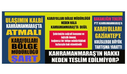 ULAŞIMIN KALBİ KAHRAMANMARAŞ'TA ATMALI