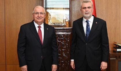 BAKAN GÜLER’İ BAŞKAN GÖRGEL MAKAMINDA AĞIRLADI