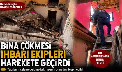 ÇÖKEN BİNA PANİK YARATTI